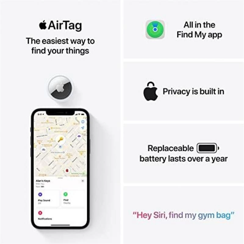 New Apple AirTag, Bluetooth Item Finder