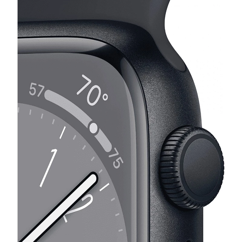 Apple Watch Series 8 (GPS, 45mm) - Midnight Aluminium Case with M/L Midnight Sport Band