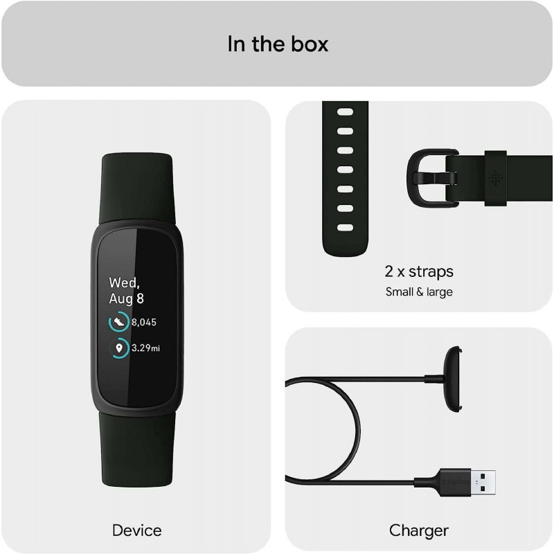 Ourfriday | Fitbit Inspire 3 Activity Tracker - Black/Midnight Zen