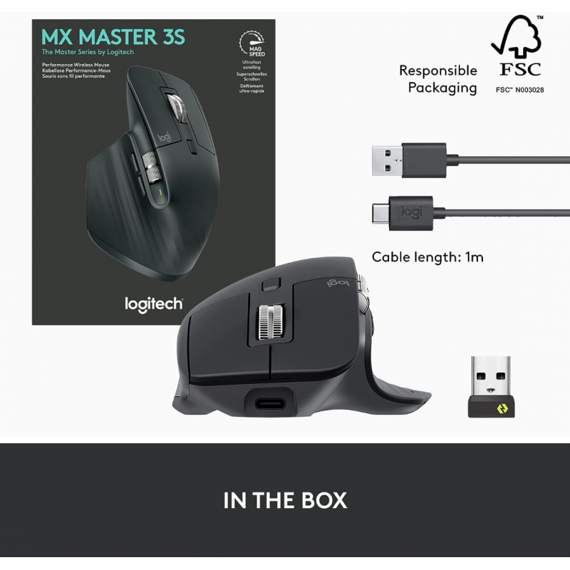 Ourfriday | Logitech MX Master 3S Wireless Performance Mouse 