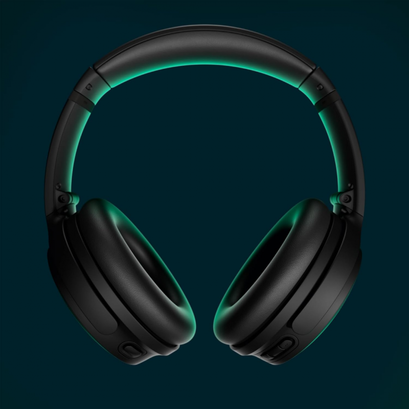 Bose QuietComfort Headphones Wireless Over Ear Noise Cancelling - Black