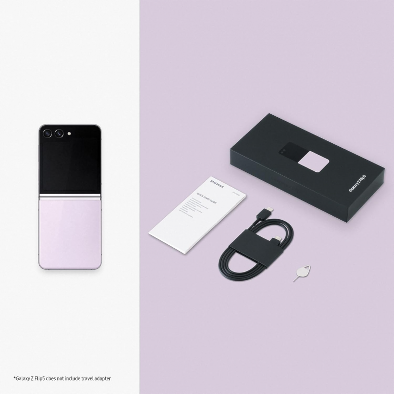 Samsung Galaxy Z Flip 5 5G Smartphone (8+256GB) - Lavender