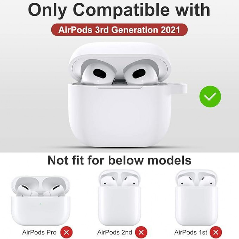 Silicone Case for Apple AirPods  - White